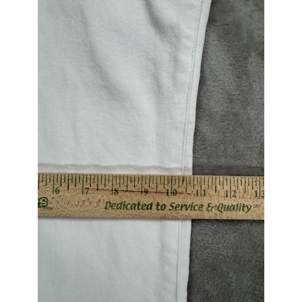 Silver Jeans Womens W31 L27 White Relaxed High Rise Wide Leg Patch Pockets Rayon - Picture 13 of 16